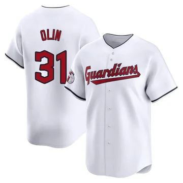 Steve Olin Men's Cleveland Guardians Limited Home Jersey - White