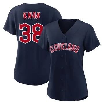 Steven Kwan Women's Cleveland Guardians Authentic Alternate Jersey - Navy