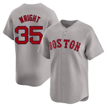 Steven Wright Men's Boston Red Sox Limited Away Jersey - Gray