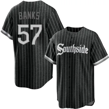 Tanner Banks Men's Chicago White Sox Replica 2021 City Connect Jersey - Black