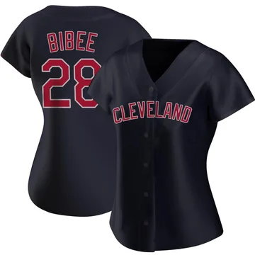 Tanner Bibee Women's Cleveland Guardians Authentic Alternate Jersey - Navy