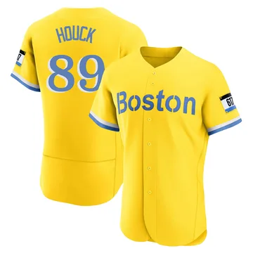 Tanner Houck Men's Boston Red Sox Authentic Blue 2021 City Connect Jersey - Gold/Light