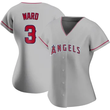 Taylor Ward Women's Los Angeles Angels Authentic Silver Road Jersey