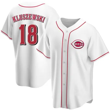 Ted Kluszewski Men's Cincinnati Reds Replica Home Jersey - White