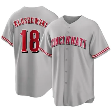 Ted Kluszewski Men's Cincinnati Reds Replica Road Jersey - Gray