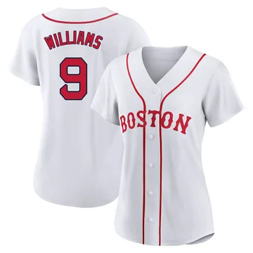 Ted Williams Women's Boston Red Sox Authentic 2021 Patriots' Day Jersey - White