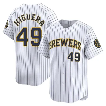 Teddy Higuera Men's Milwaukee Brewers Limited Alternate Jersey - White