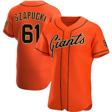 Thomas Szapucki Men's San Francisco Giants Authentic Alternate Jersey - Orange