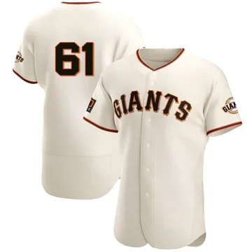 Thomas Szapucki Men's San Francisco Giants Authentic Home Jersey - Cream