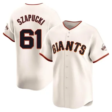 Thomas Szapucki Men's San Francisco Giants Limited Home Jersey - Cream