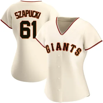 Thomas Szapucki Women's San Francisco Giants Authentic Home Jersey - Cream