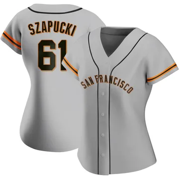 Thomas Szapucki Women's San Francisco Giants Authentic Road Jersey - Gray