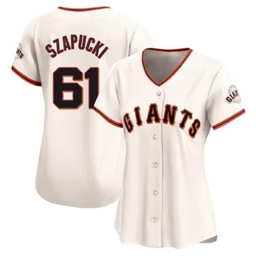 Thomas Szapucki Women's San Francisco Giants Limited Home Jersey - Cream