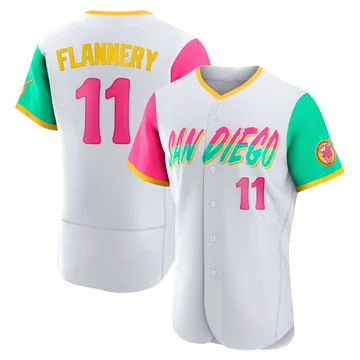 Tim Flannery Men's San Diego Padres Authentic 2022 City Connect Jersey - White