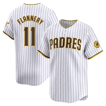 Tim Flannery Men's San Diego Padres Limited Home Jersey - White