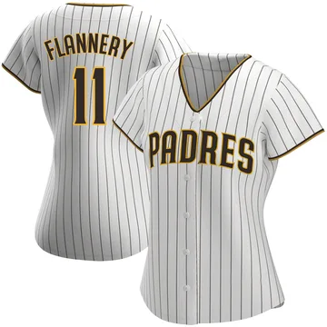 Tim Flannery Women's San Diego Padres Replica Home Jersey - White/Brown