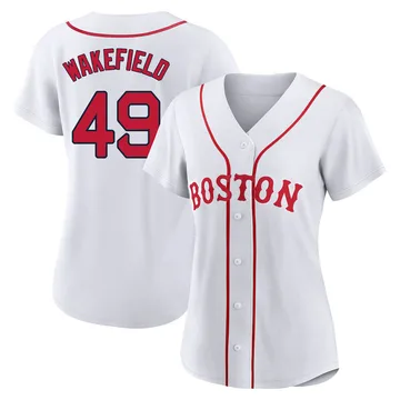 Tim Wakefield Women's Boston Red Sox Authentic 2021 Patriots' Day Jersey - White