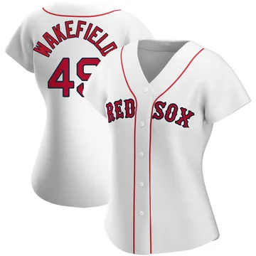 Tim Wakefield Women's Boston Red Sox Authentic Home Jersey - White