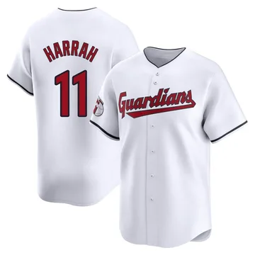 Toby Harrah Men's Cleveland Guardians Limited Home Jersey - White