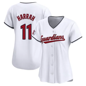 Toby Harrah Women's Cleveland Guardians Limited Home Jersey - White