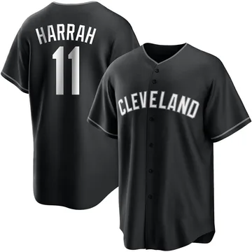 Toby Harrah Youth Cleveland Guardians Replica Jersey - Black/White