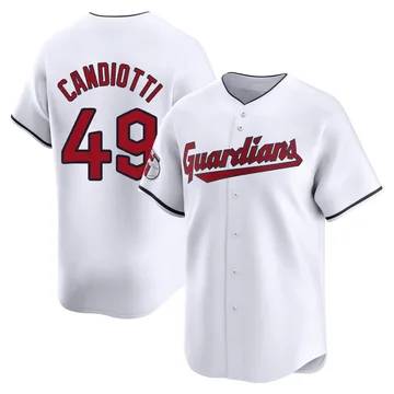 Tom Candiotti Men's Cleveland Guardians Limited Home Jersey - White