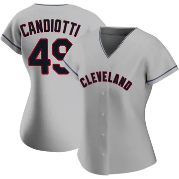 Tom Candiotti Women's Cleveland Guardians Authentic Road Jersey - Gray