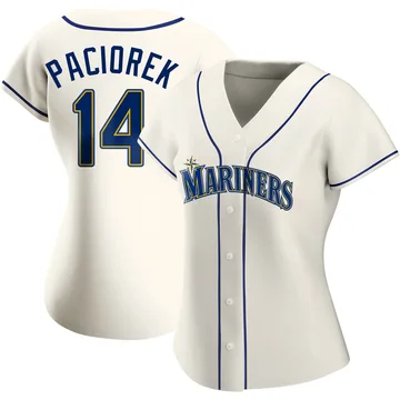 Tom Paciorek Women's Seattle Mariners Authentic Alternate Jersey - Cream