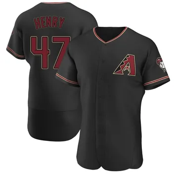 Tommy Henry Men's Arizona Diamondbacks Authentic Alternate Jersey - Black