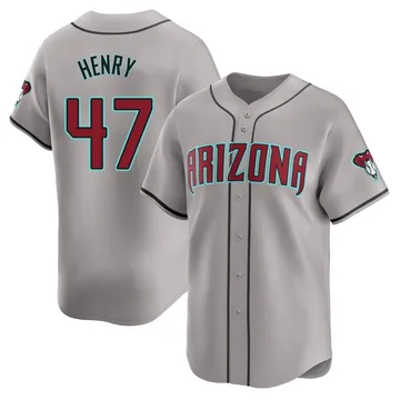 Tommy Henry Men's Arizona Diamondbacks Limited Away Jersey - Gray