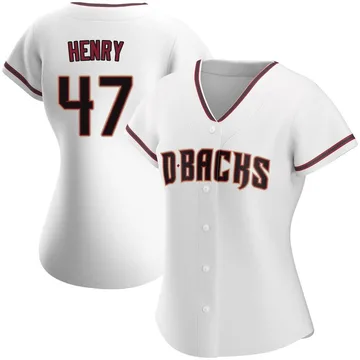 Tommy Henry Women's Arizona Diamondbacks Authentic Home Jersey - White