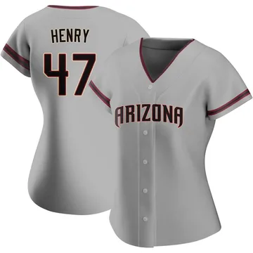 Tommy Henry Women's Arizona Diamondbacks Authentic Road Jersey - Gray