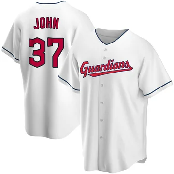 Tommy John Men's Cleveland Guardians Replica Home Jersey - White