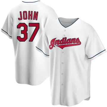 Tommy John Men's Cleveland Guardians Replica Home Jersey - White