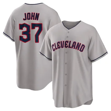 Tommy John Men's Cleveland Guardians Replica Road Jersey - Gray