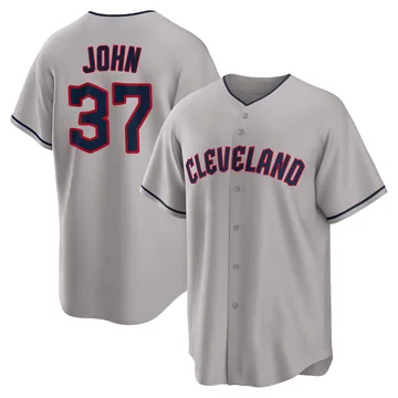 Tommy John Youth Cleveland Guardians Replica Road Jersey - Gray