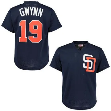 Tony Gwynn Men's San Diego Padres Replica 1996 Throwback Jersey - Navy Blue