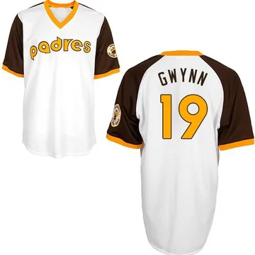 Tony Gwynn Men's San Diego Padres Replica Throwback Jersey - White