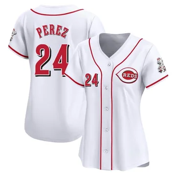 Tony Perez Women's Cincinnati Reds Limited Home Jersey - White