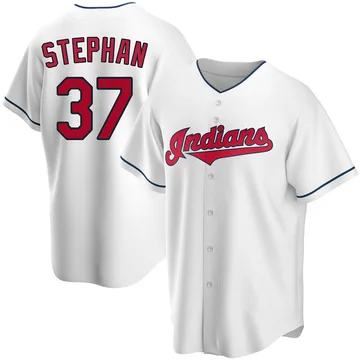 Trevor Stephan Men's Cleveland Guardians Replica Home Jersey - White