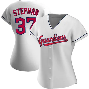 Trevor Stephan Women's Cleveland Guardians Authentic Home Jersey - White