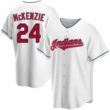 Triston McKenzie Men's Cleveland Guardians Replica Home Jersey - White