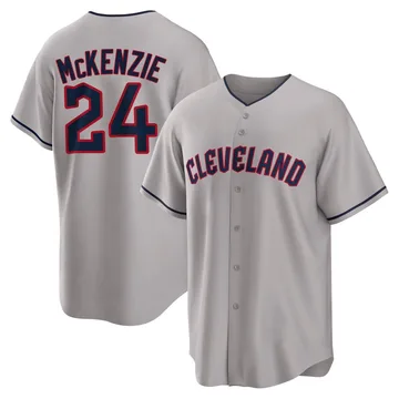 Triston McKenzie Men's Cleveland Guardians Replica Road Jersey - Gray