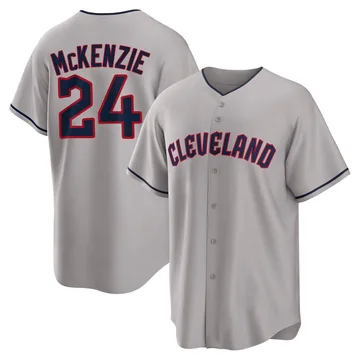 Triston McKenzie Youth Cleveland Guardians Replica Road Jersey - Gray