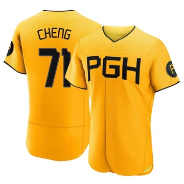 Tsung-Che Cheng Men's Pittsburgh Pirates Authentic 2023 City Connect Jersey - Gold