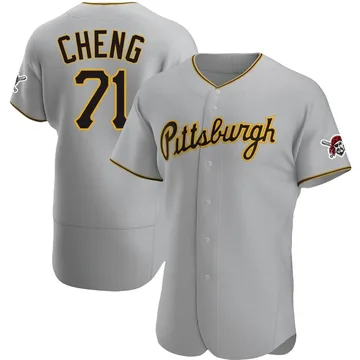 Tsung-Che Cheng Men's Pittsburgh Pirates Authentic Road Jersey - Gray