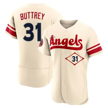 Ty Buttrey Men's Los Angeles Angels Authentic 2022 City Connect Jersey - Cream