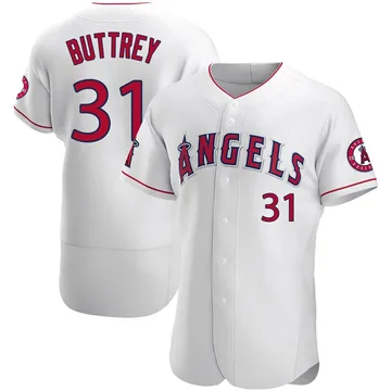 Ty Buttrey Men's Los Angeles Angels Authentic Jersey - White