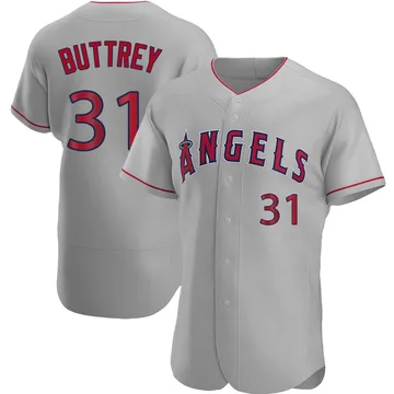 Ty Buttrey Men's Los Angeles Angels Authentic Road Jersey - Gray