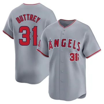 Ty Buttrey Men's Los Angeles Angels Limited Away Jersey - Gray